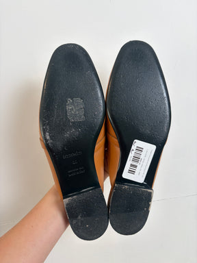 Hermès Tan Leather Oz Mules Silver HW, 40