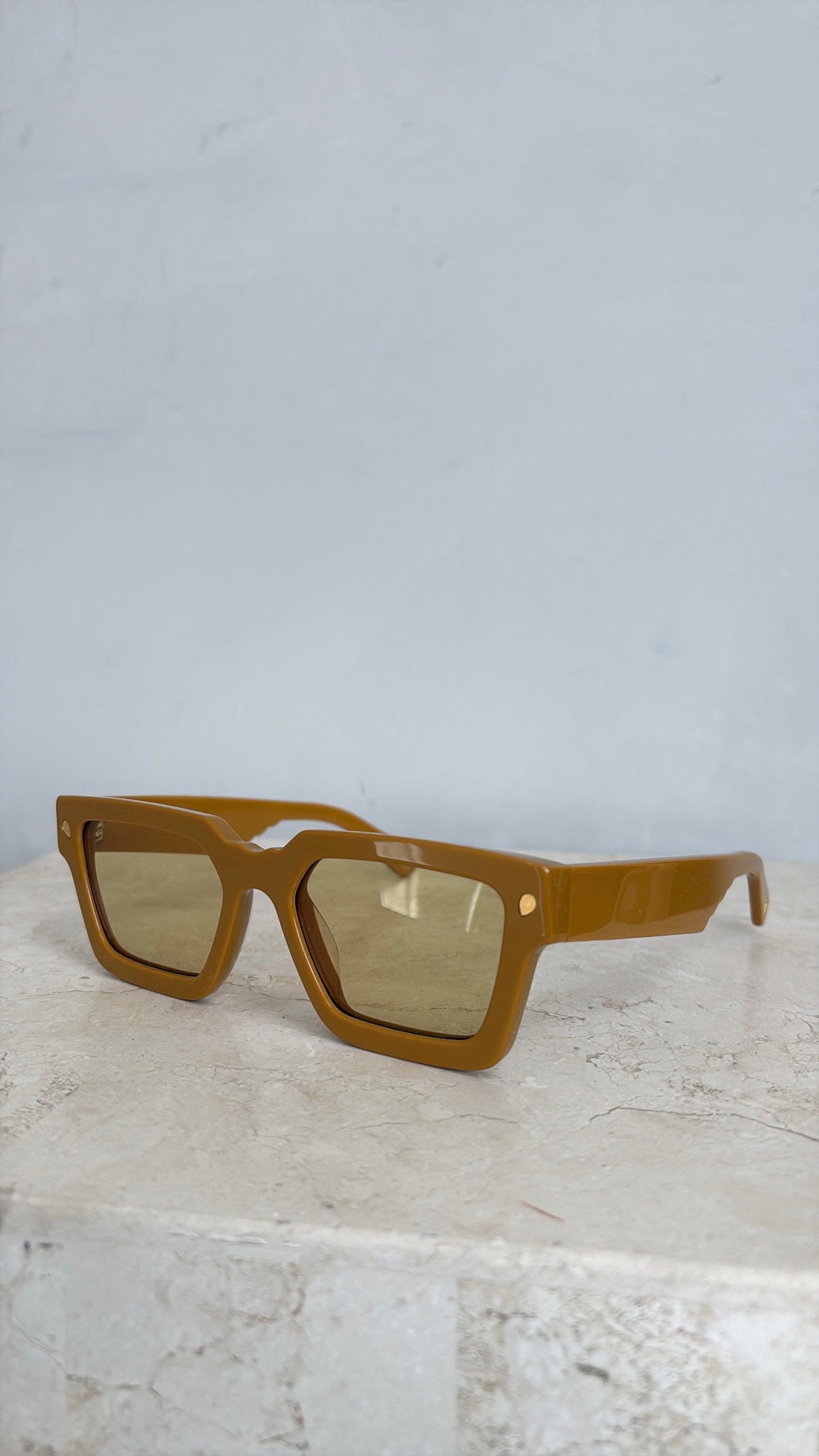 Lucy Folk Mustard Atlantis Sunglasses