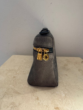 Loro Piana Charcoal Nubuck L19 Clutch