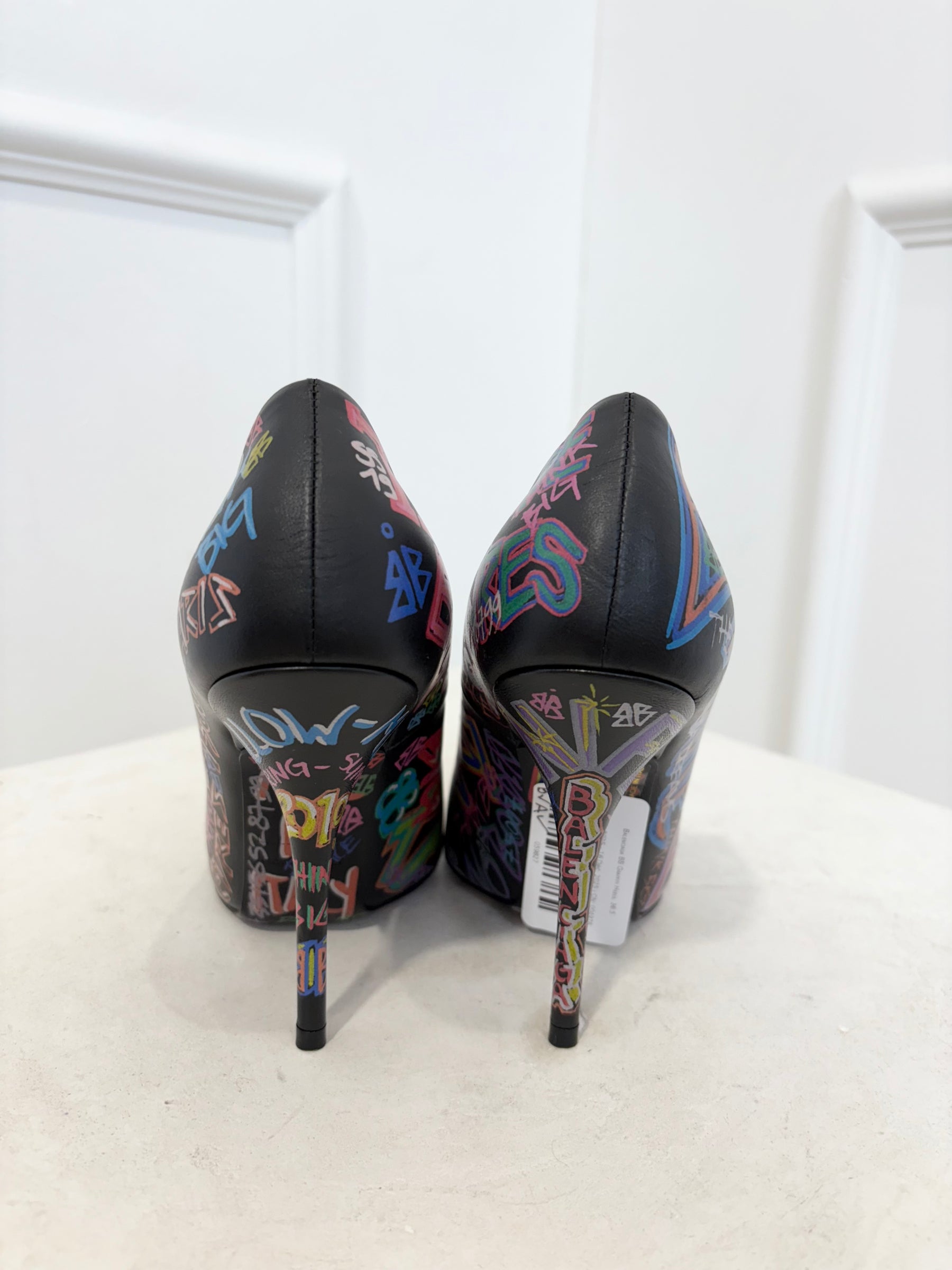 Balenciaga BB Graffiti Heels, 36.5