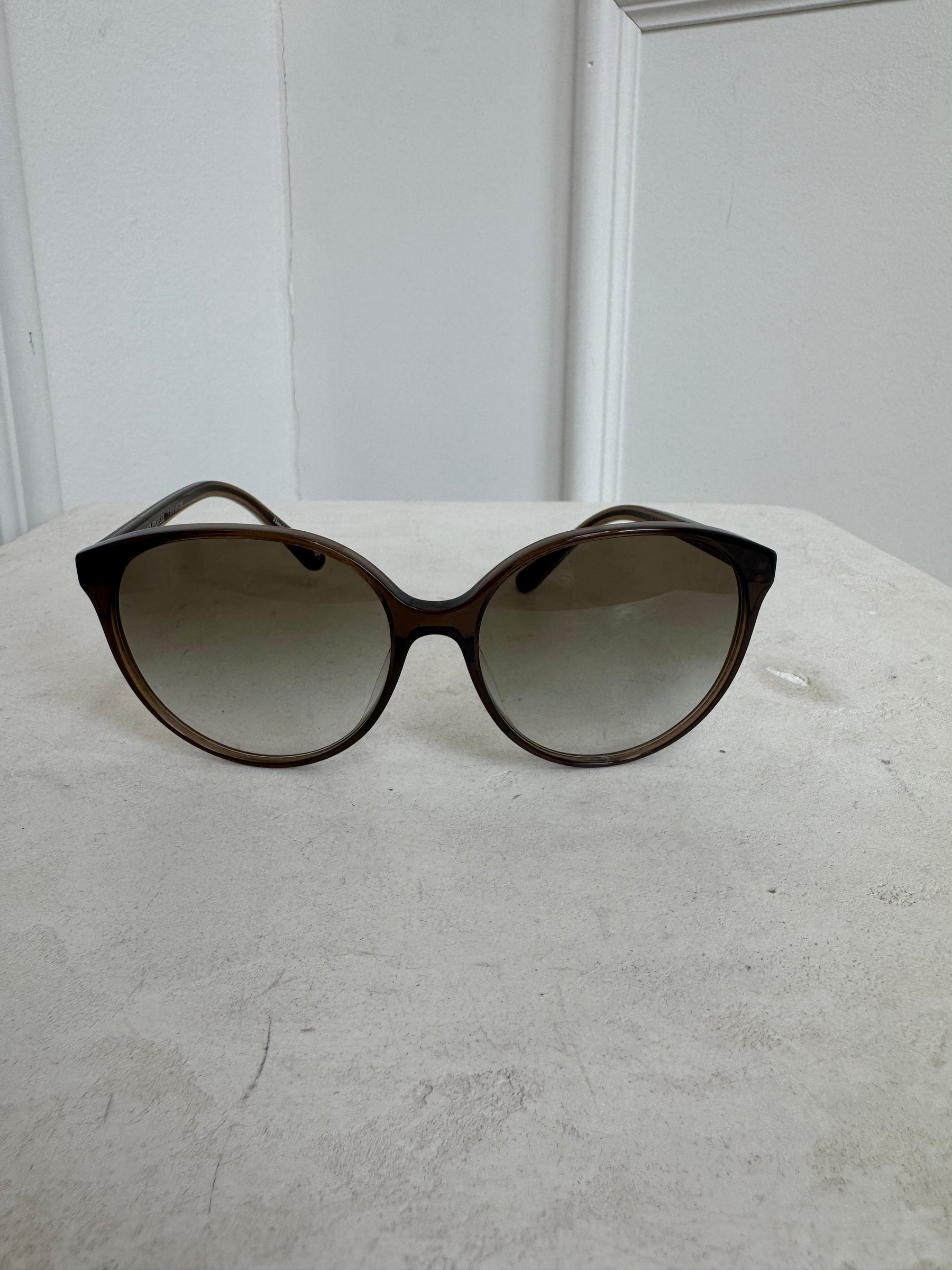 Oliver Peoples x The Row Brown Round Oversized Sunglasses