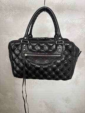Balenciaga Plombe Quilted Chevre Leather Matelasse MM Bag