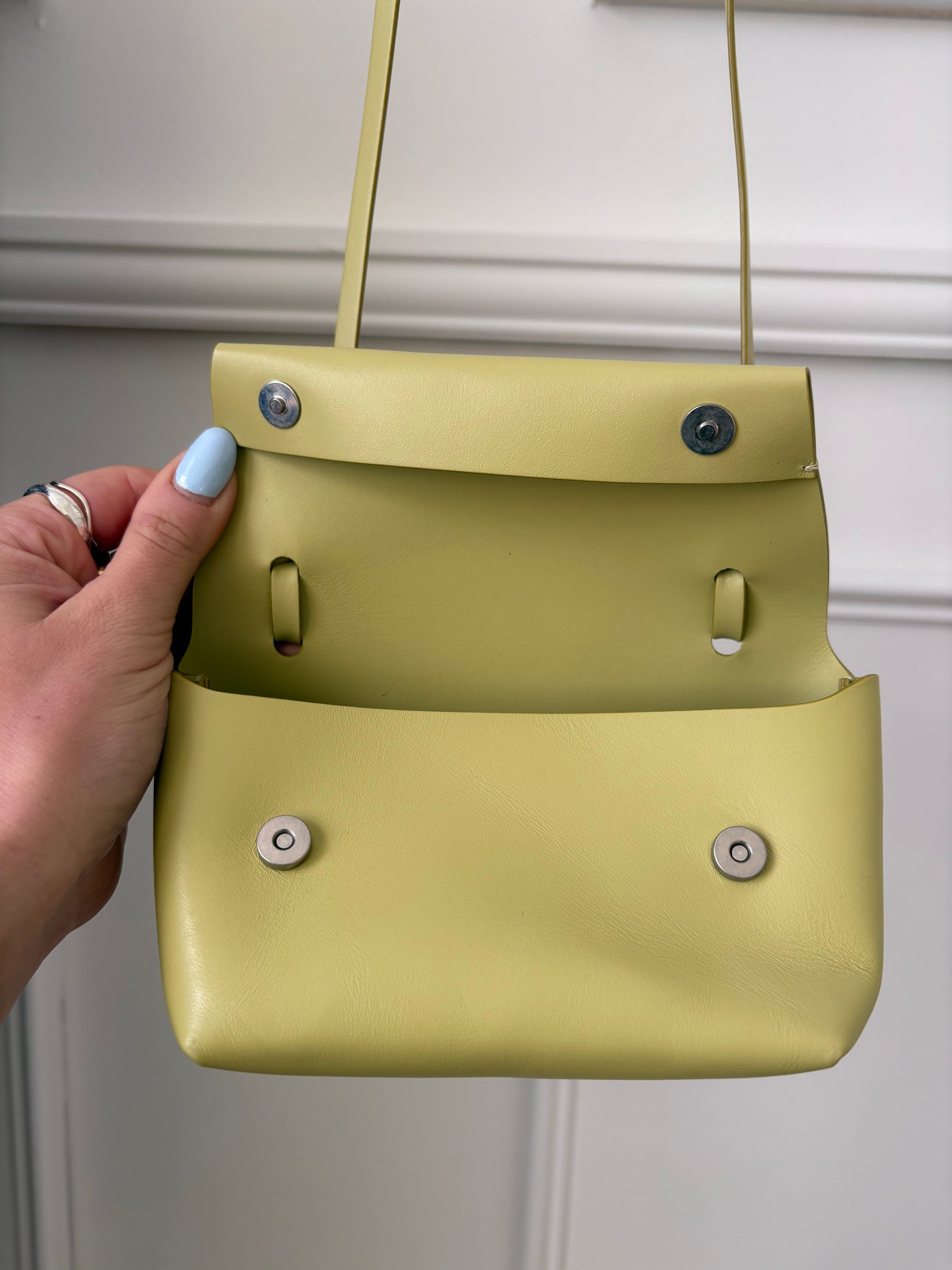 Acne Studios Chartreuse Mini Cross Body Bag