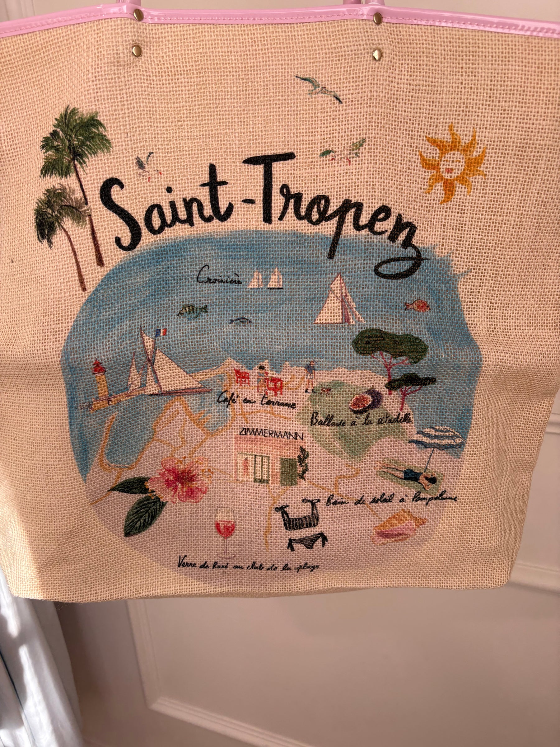 Zimmermann Hessian St Tropez Tote Bag