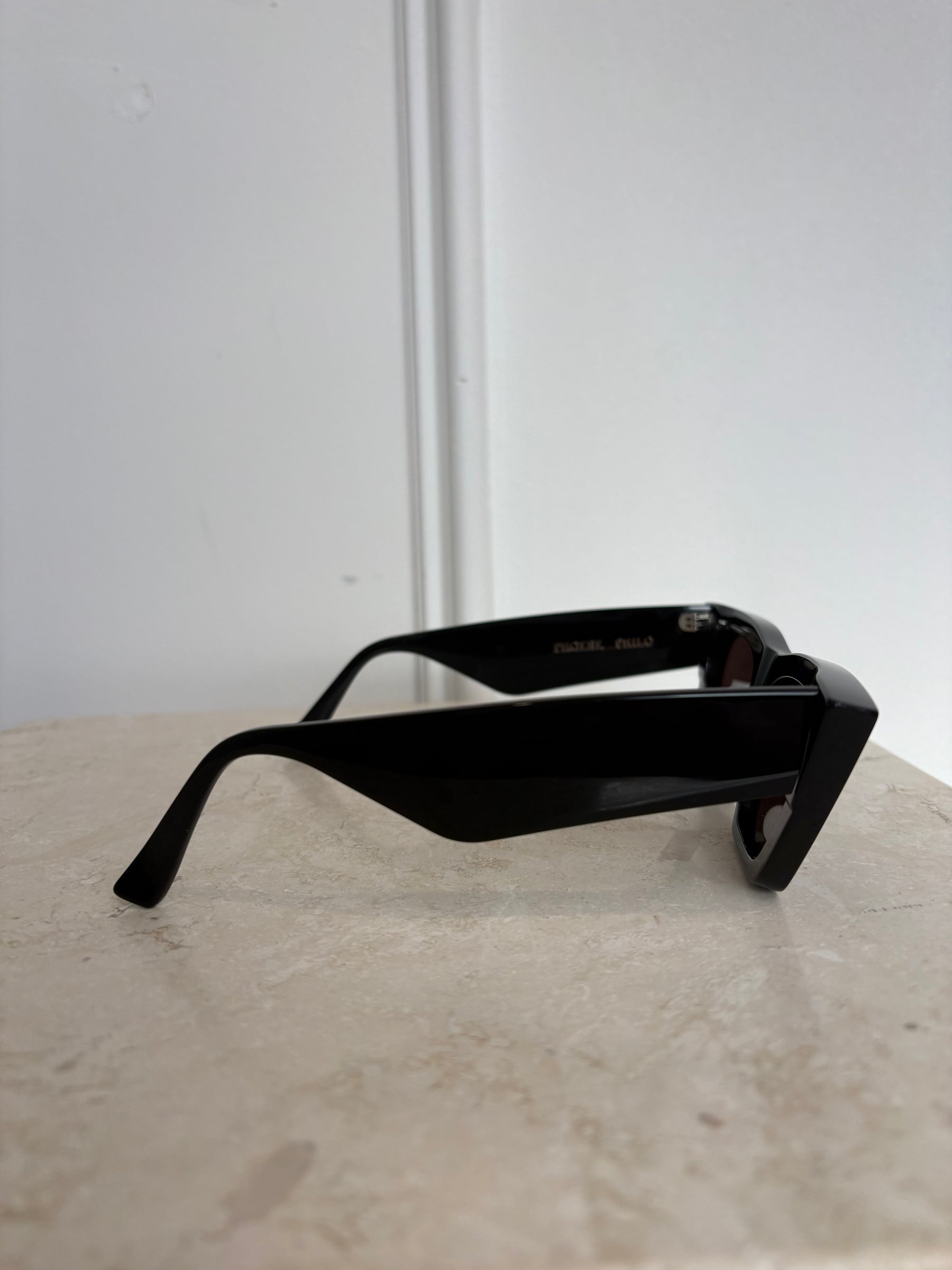 Phoebe Philo Black Peak Cat Eye Sunglasses