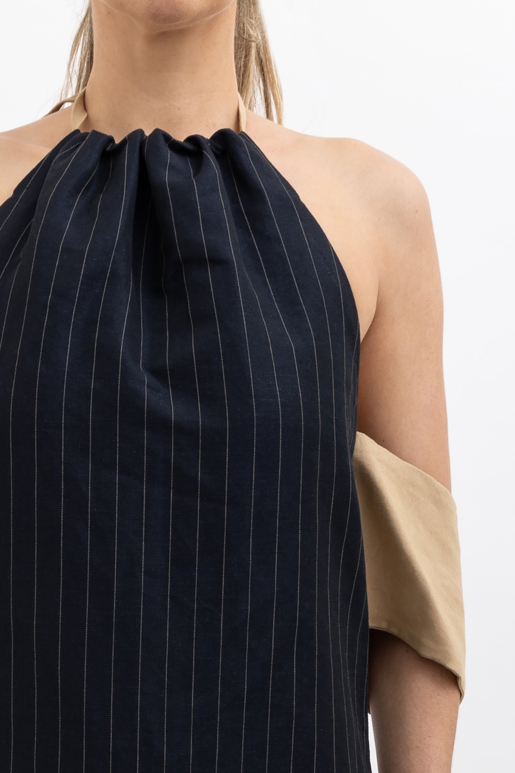 Pinstripe Mini Dress