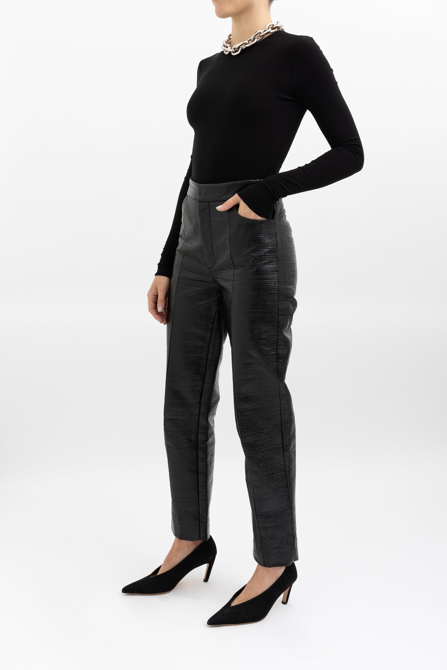 Coated Olbia Straight Leg Pant