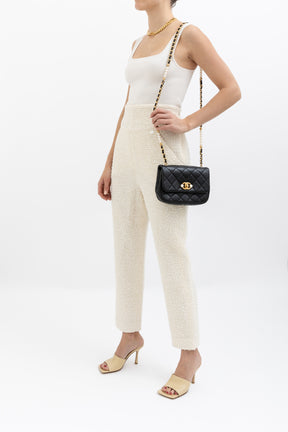 Tweed High-Waisted Pant