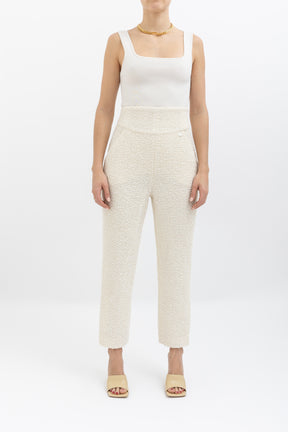 Tweed High-Waisted Pant