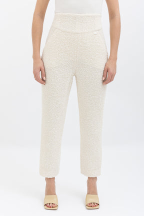 Tweed High-Waisted Pant