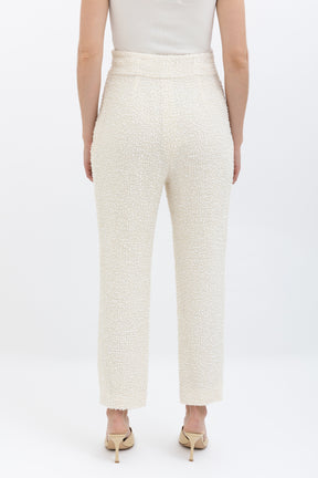 Tweed High-Waisted Pant