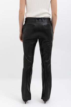 Zip Leather Pant