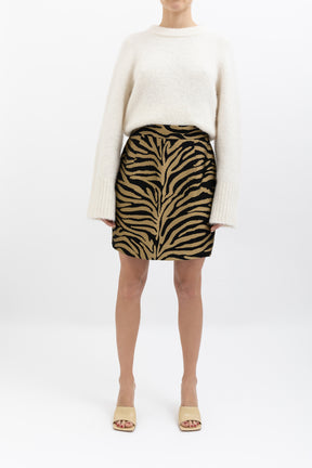 Eiko Zebra Mini Skirt