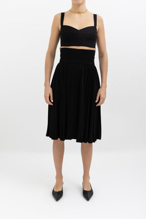 High-Waisted Midi Skirt