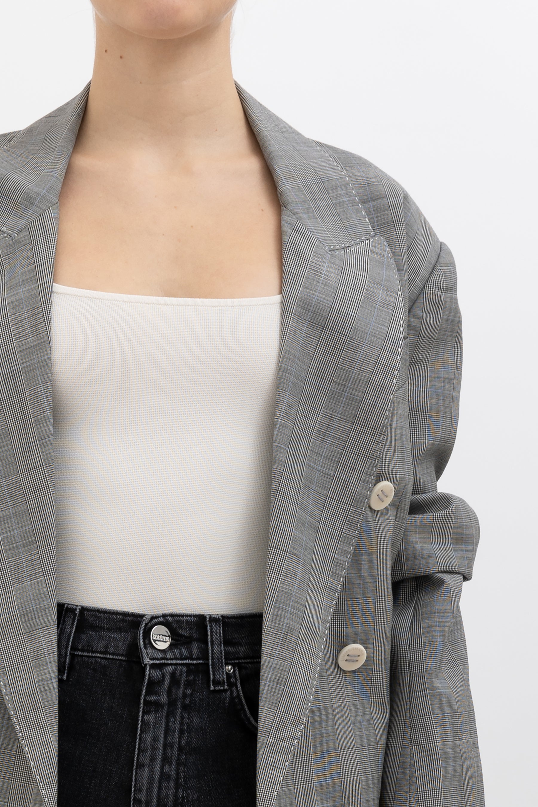 Checked Blazer