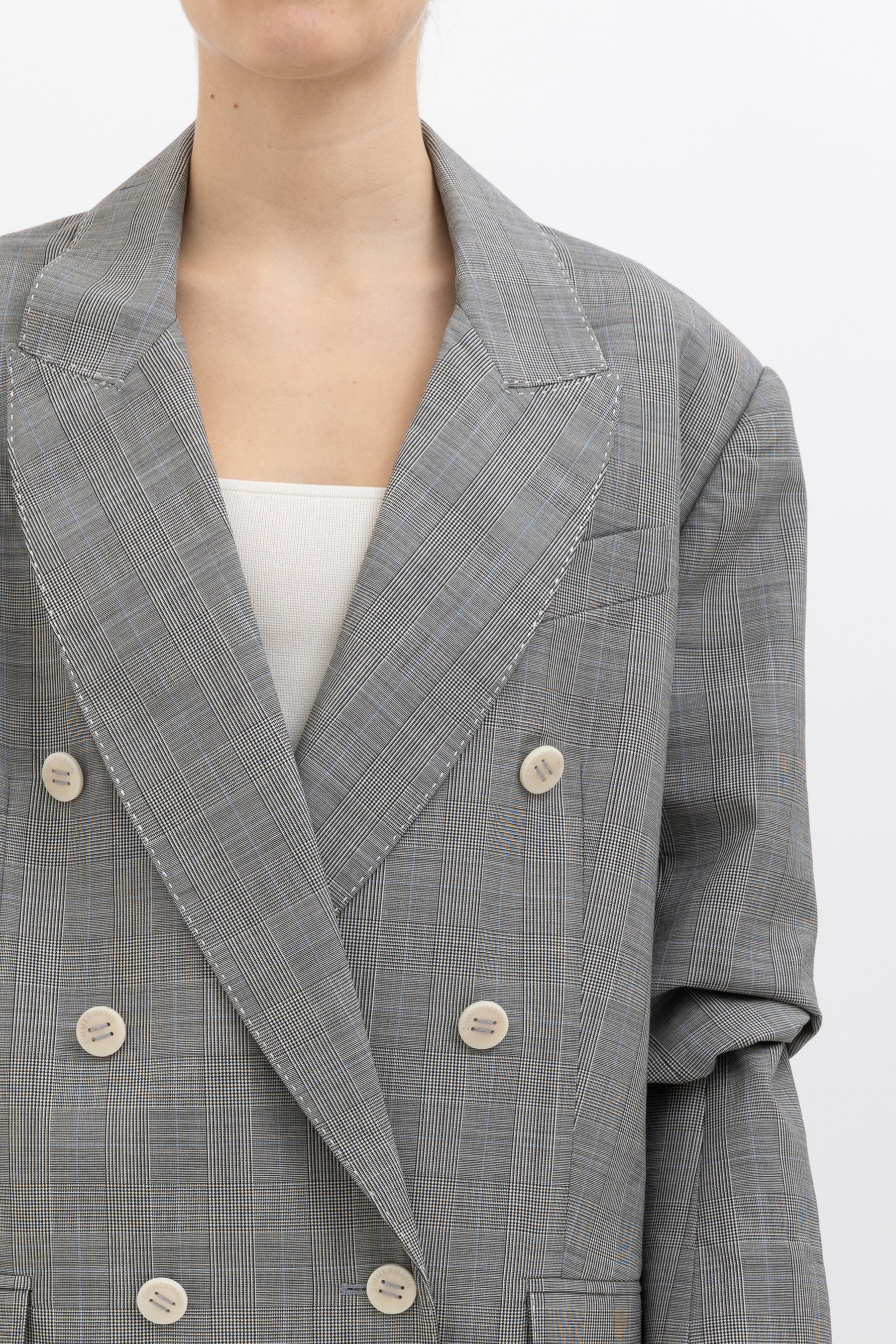 Checked Blazer