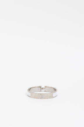 Hermes Clic H bracelet White Silver