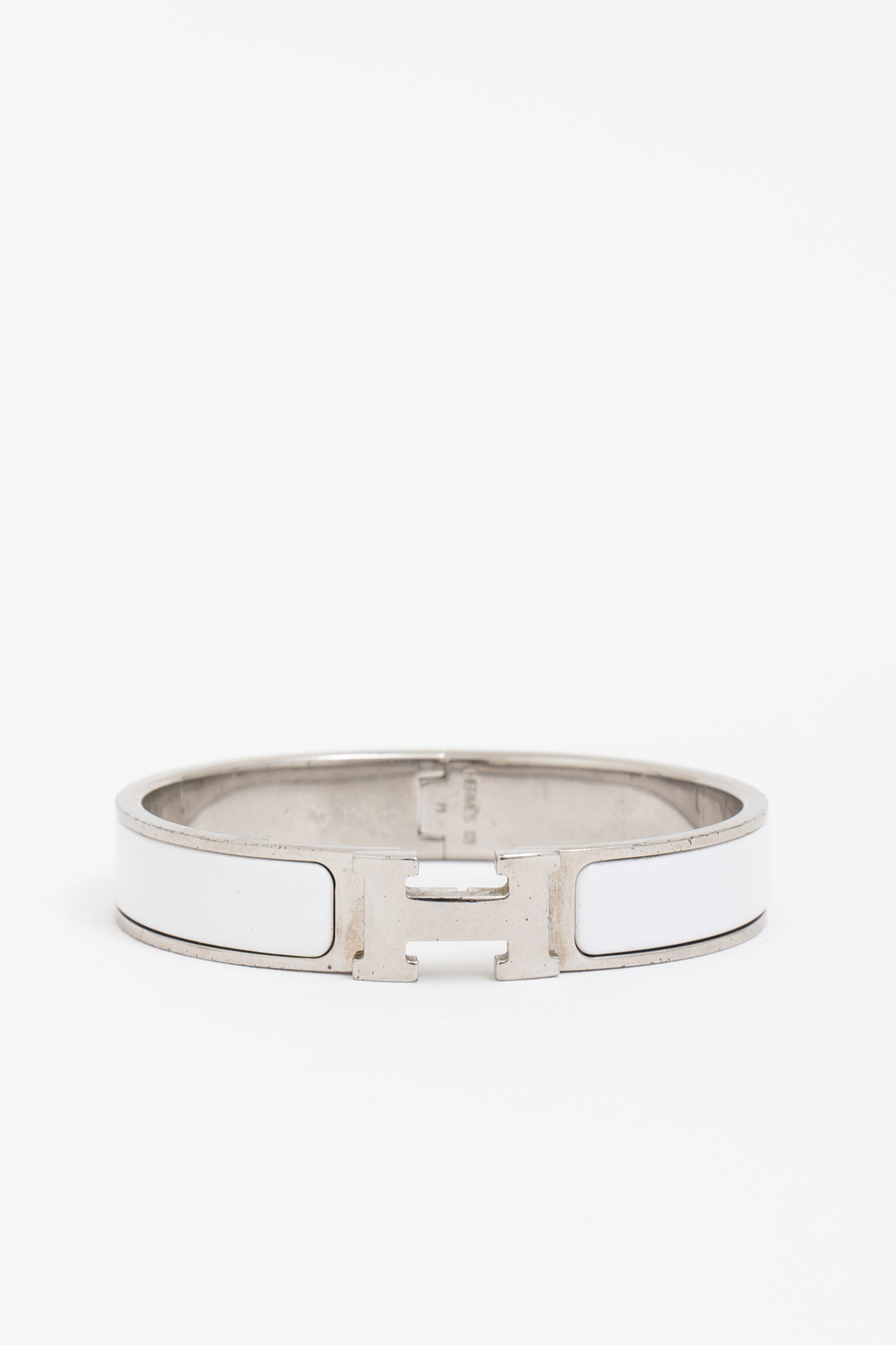 Hermes Clic H bracelet White Silver