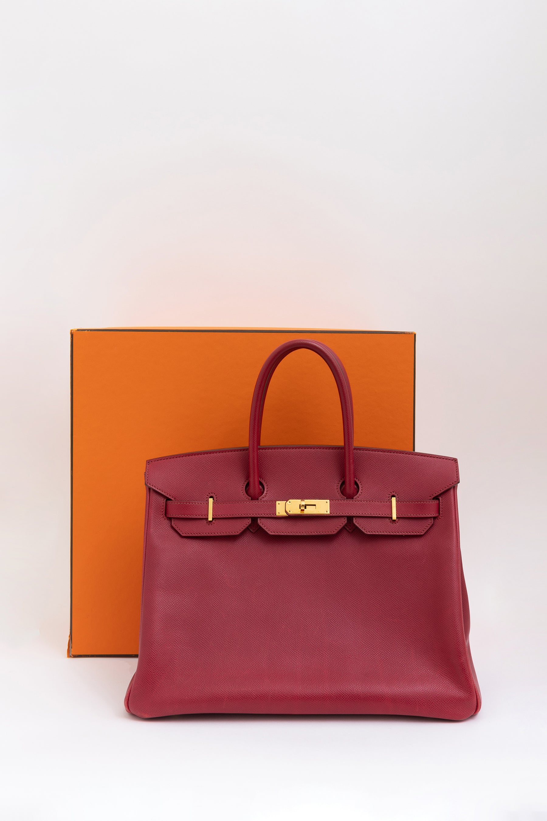 Rouge Grenat Epsom 35 Birkin Bag