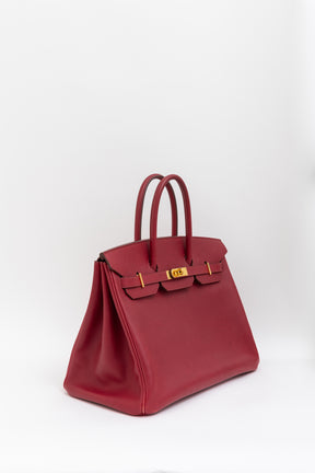 Rouge Grenat Epsom 35 Birkin Bag