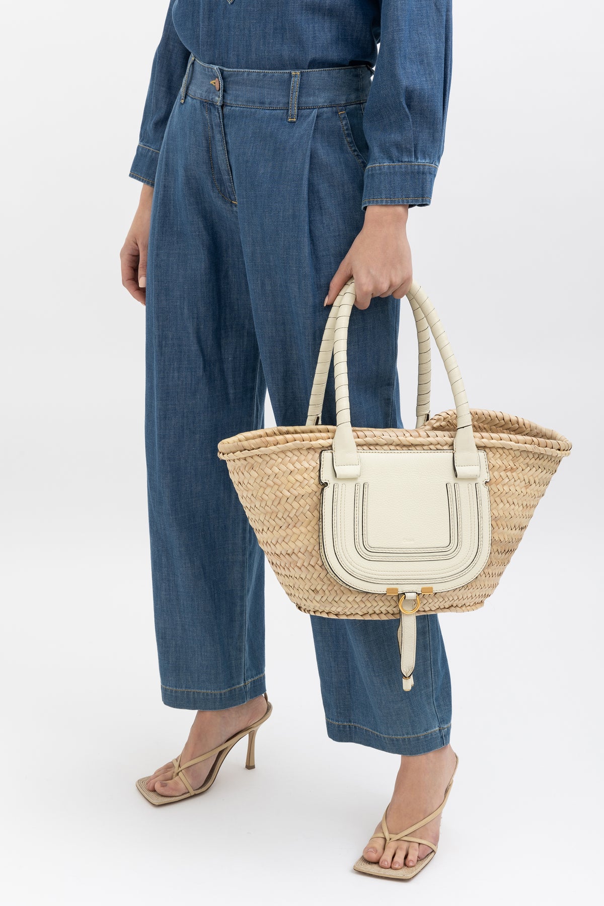 Marcie Raffia Basket Bag