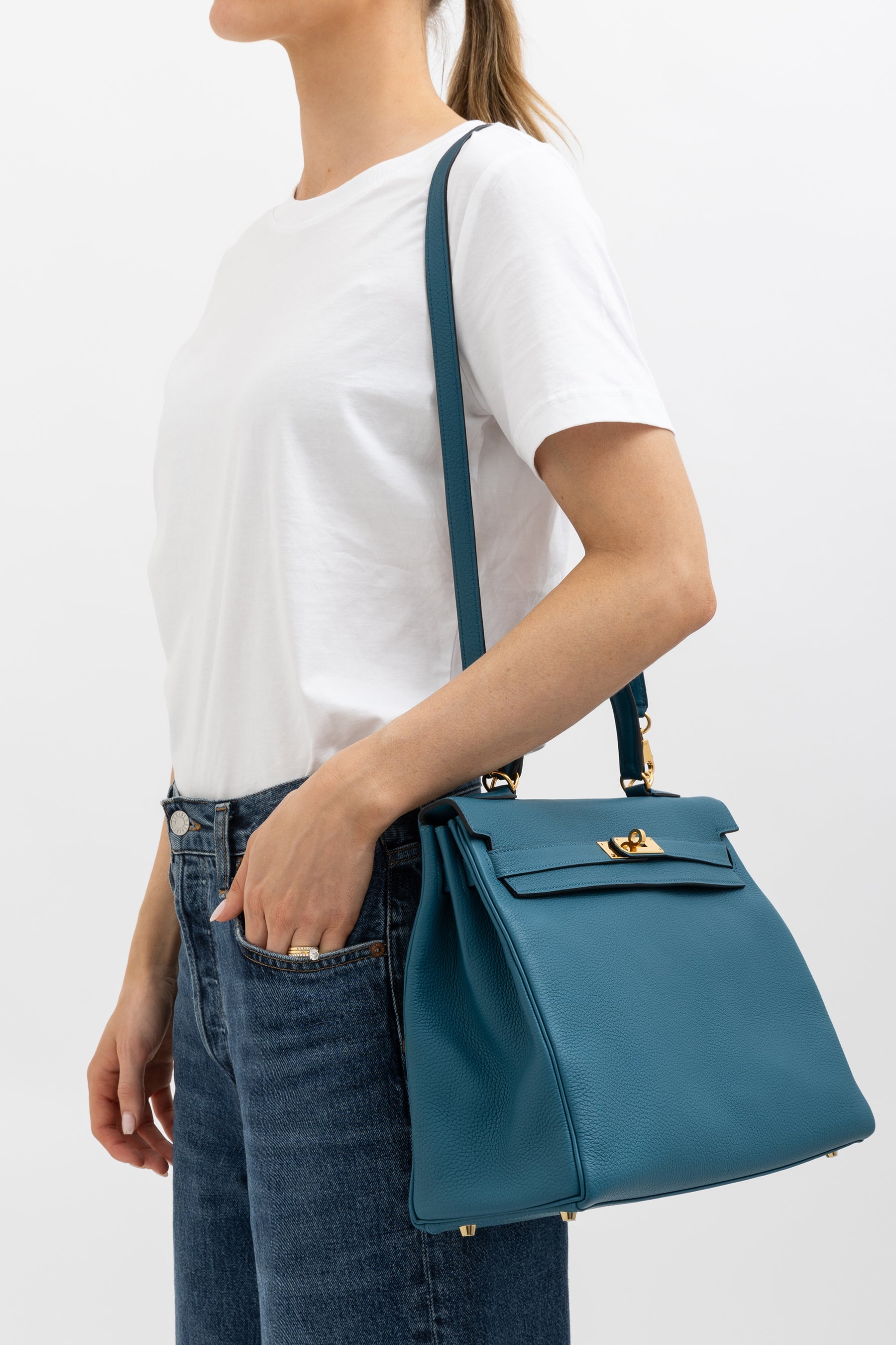 Retourne Clemence 35 Kelly Bag