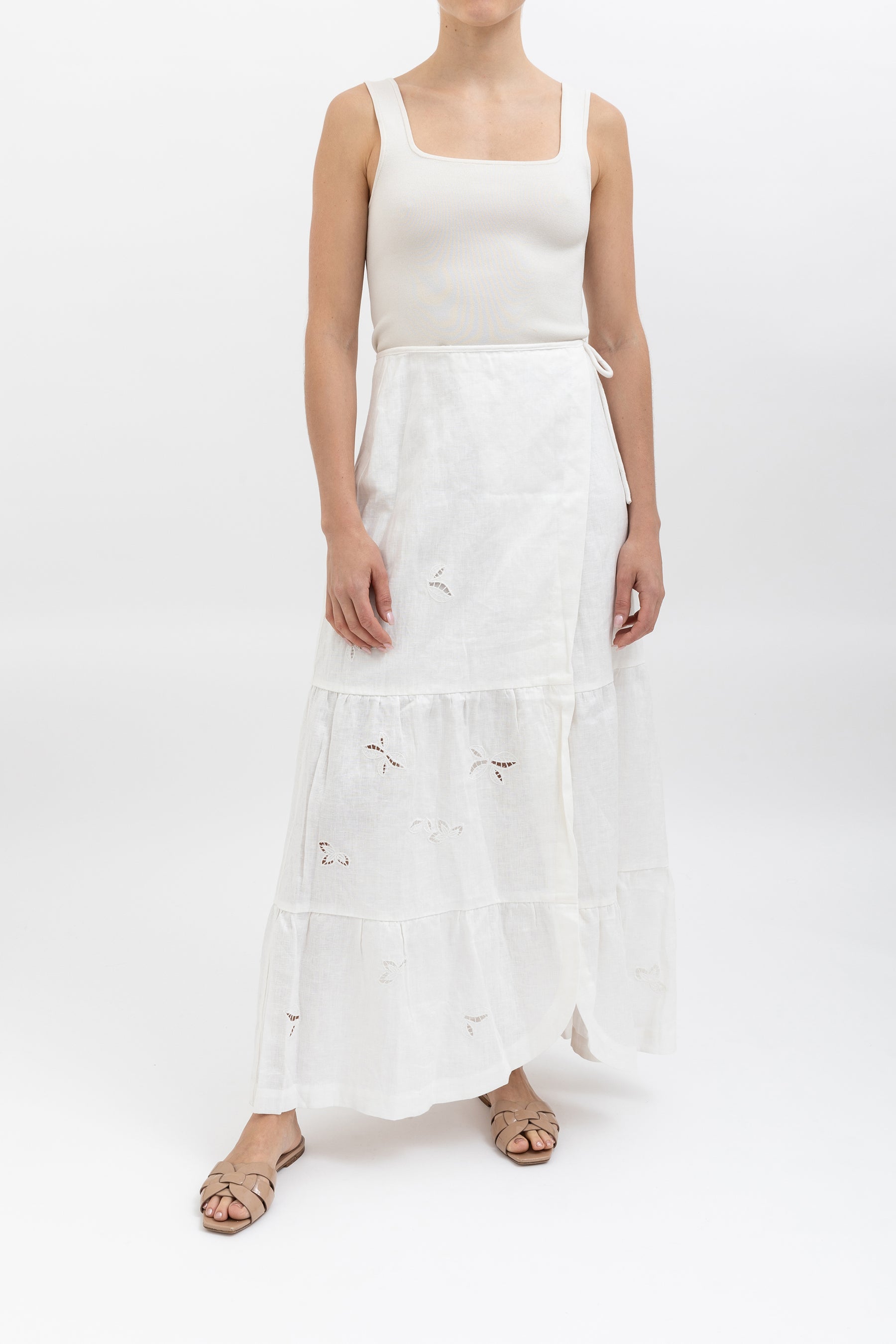 Linen Wrap Skirt