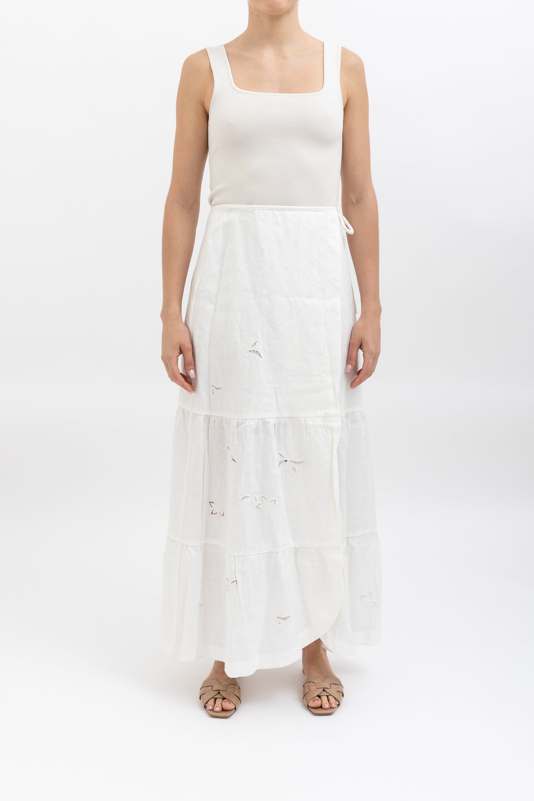 Linen Wrap Skirt