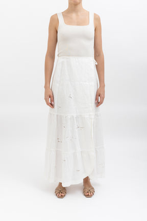 Linen Wrap Skirt