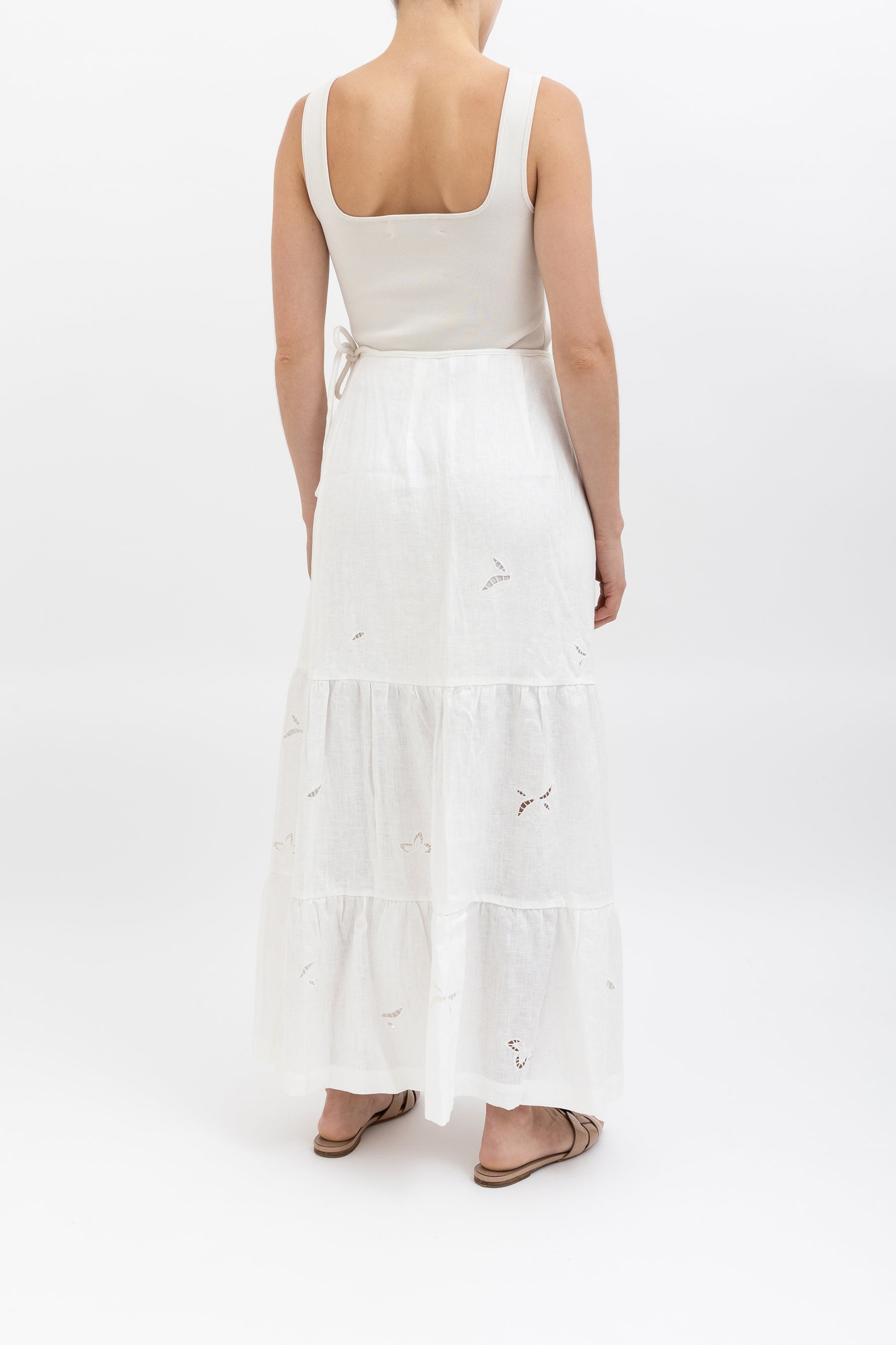 Linen Wrap Skirt