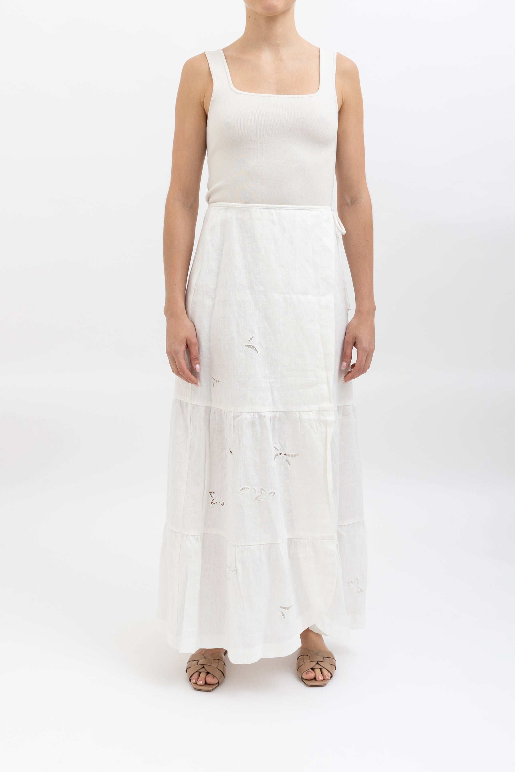 Linen Wrap Skirt