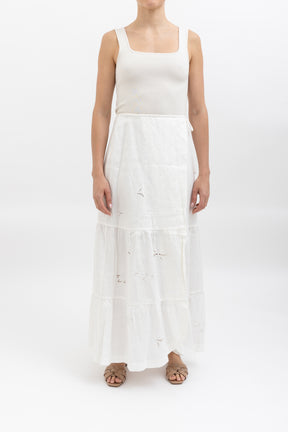 Linen Wrap Skirt
