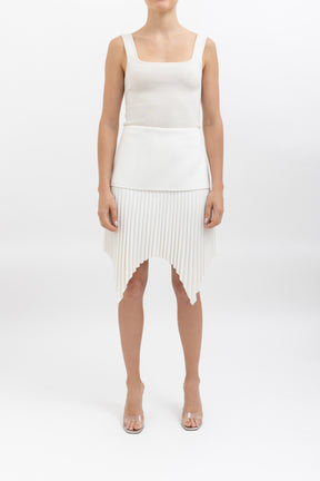 Pleated Mini Skirt