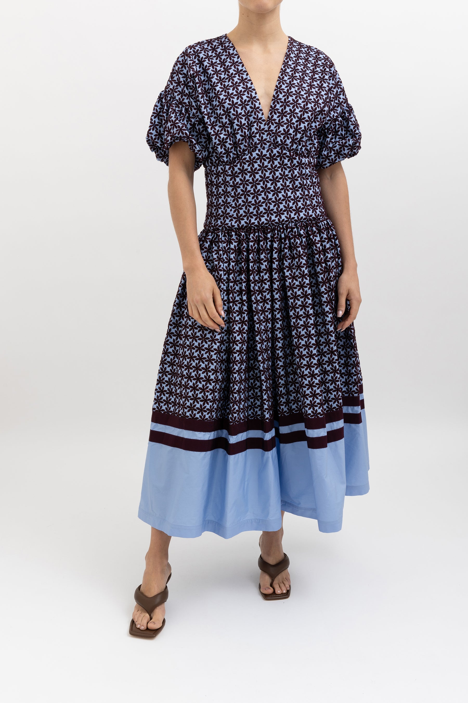 Allie Embroidered Midi Dress