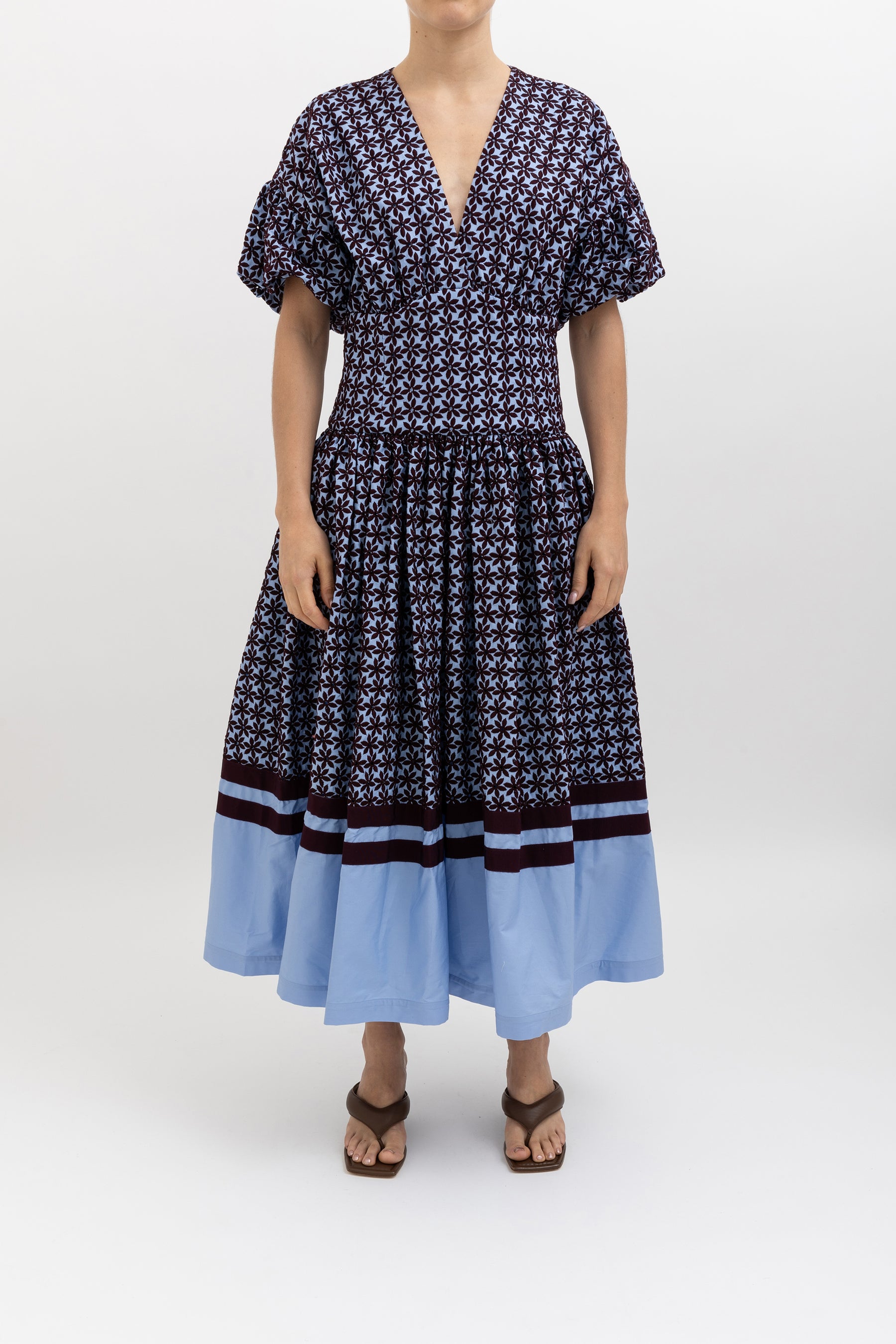 Allie Embroidered Midi Dress