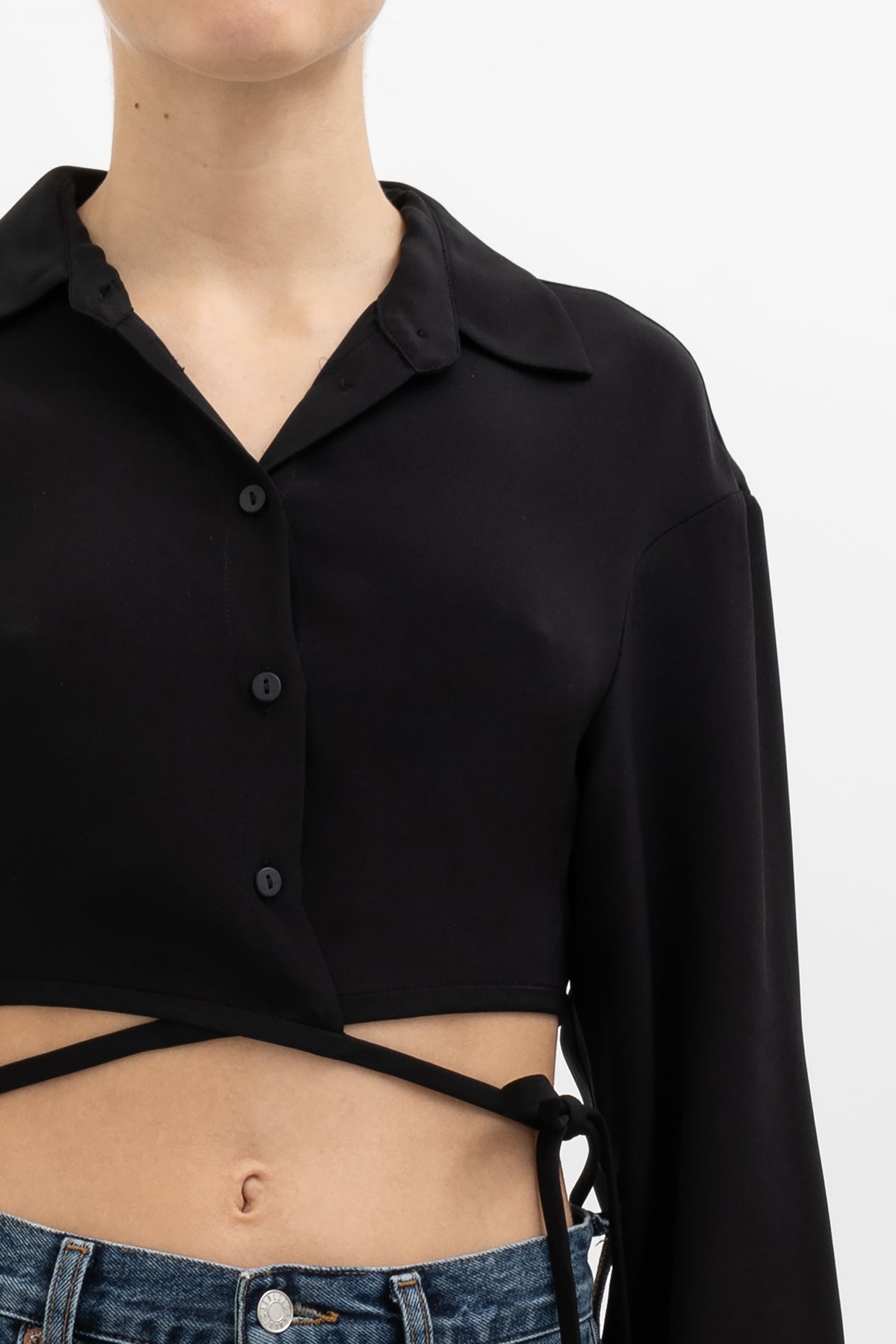 Cropped Wrap Top