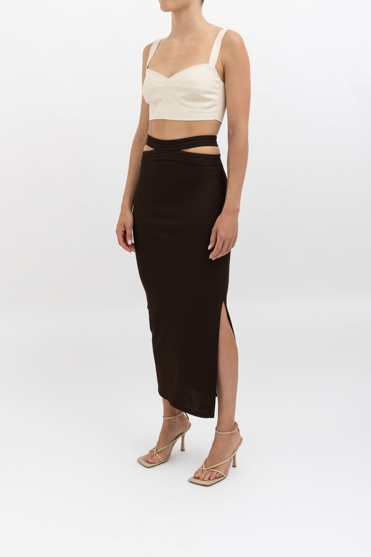 Cut Out Column Skirt