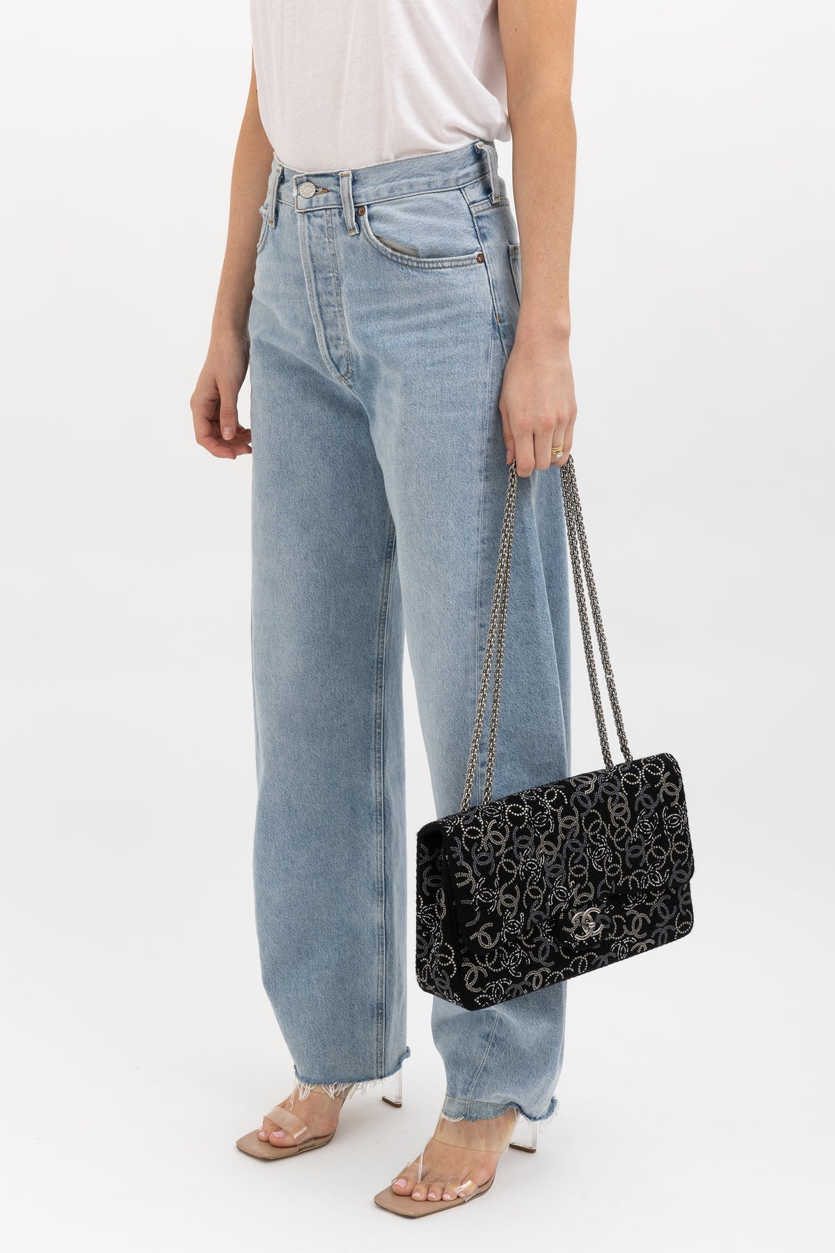Swarovski Crystal Jumbo Single Flap Bag