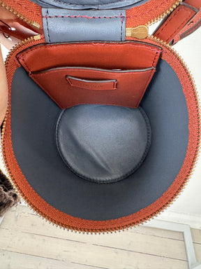 Oroton Iris Drum Bag In Light Rust