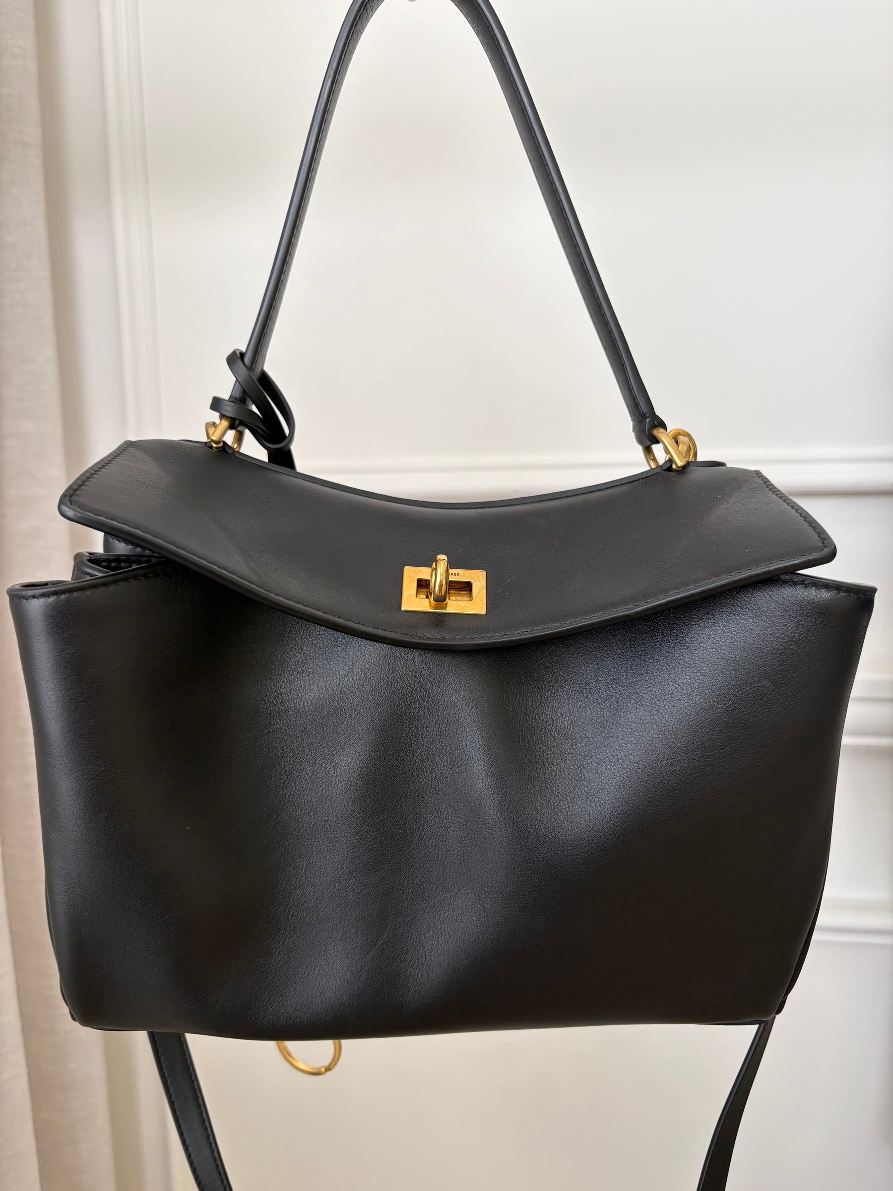 Balenciaga Small Black Rodeo Shoulder Bag