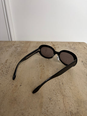 Isabel Marant Black Oval Sunglasses
