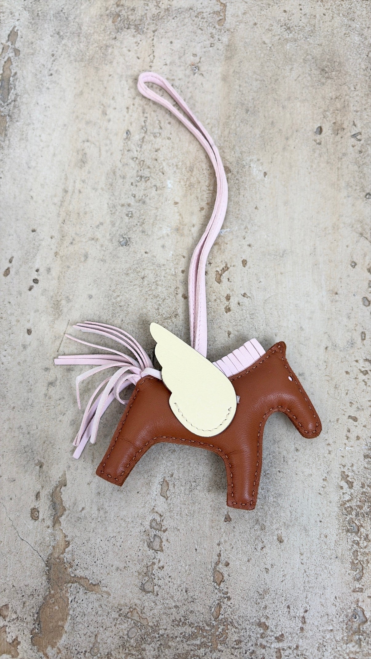 Hermès Gold, Rose Darling and Jaune Milton Rodeo Pegasus Charm