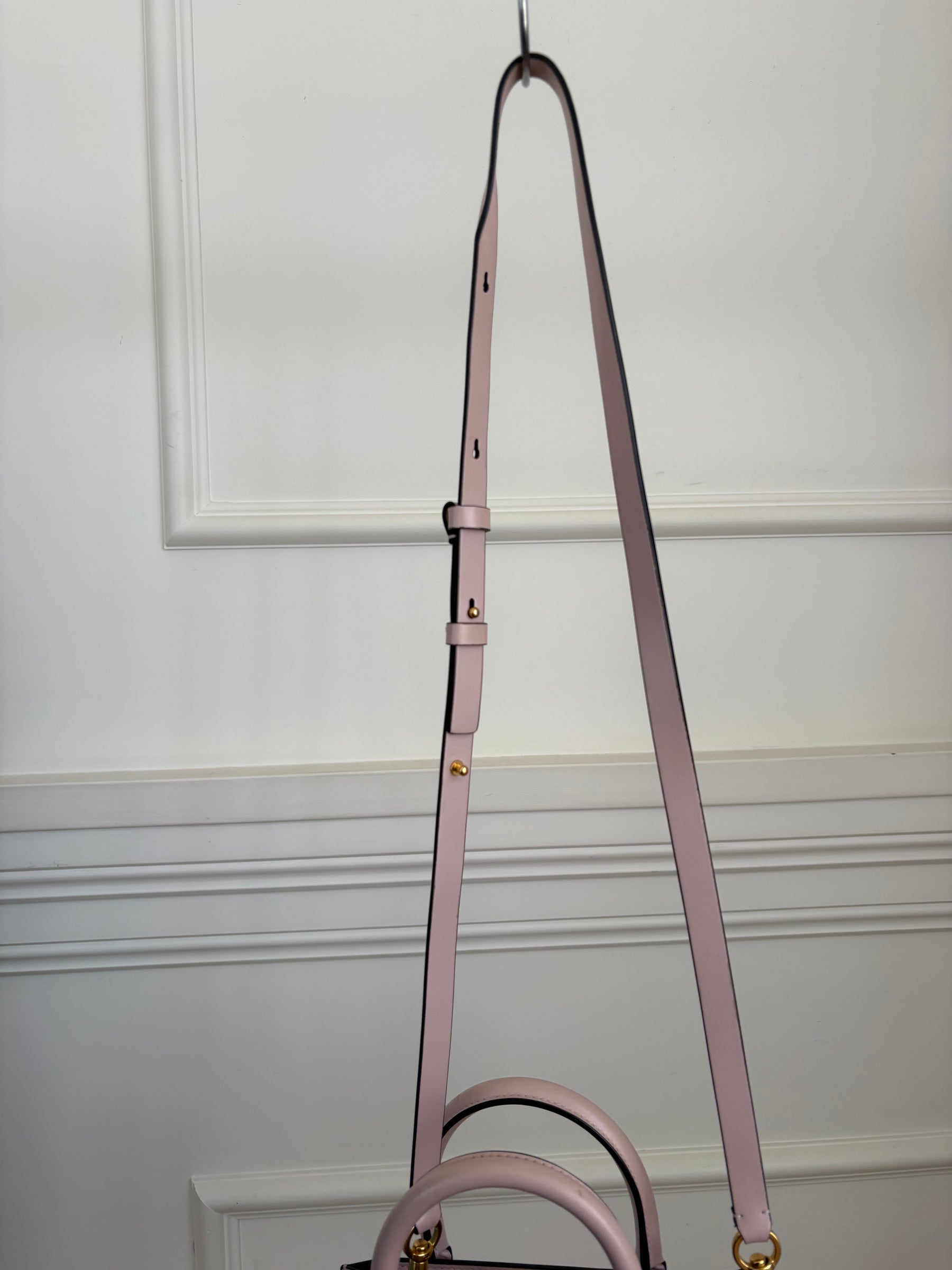 Valentino Garavani Blush Pink Mini Logo Shoulder Tote