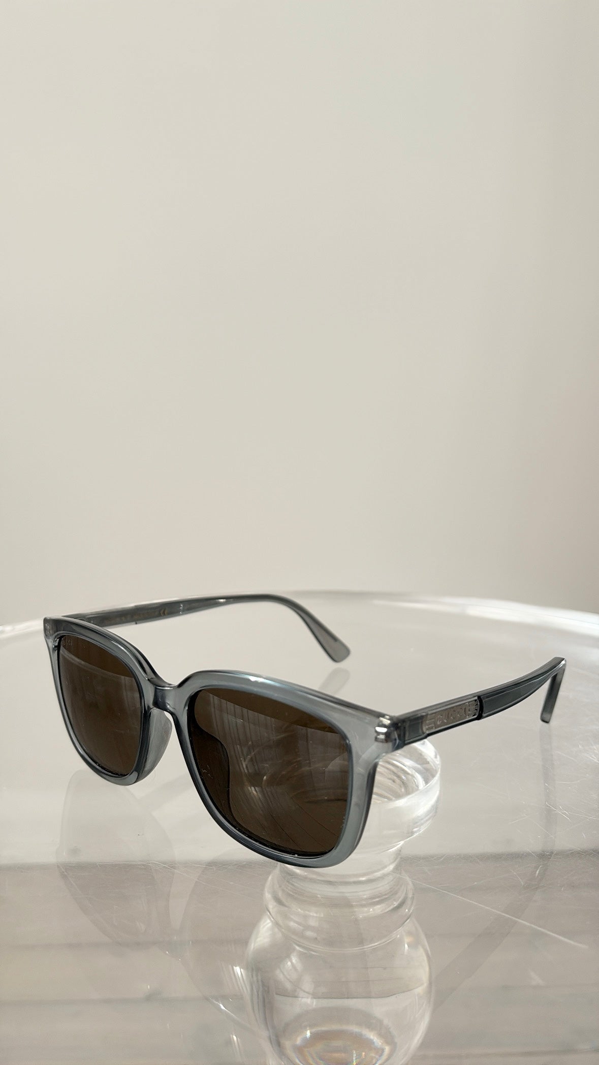 Gucci Teal Square Sunglasses