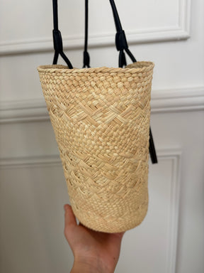Loewe Medium Anagram Basket Bag In Irica Palm and Calfskin