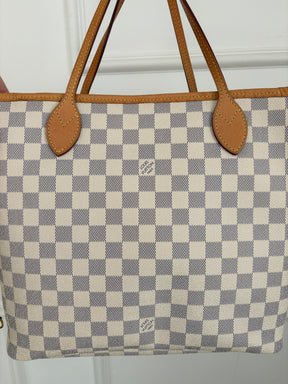 Louis Vuitton Damier Azur Neverful MM Bag