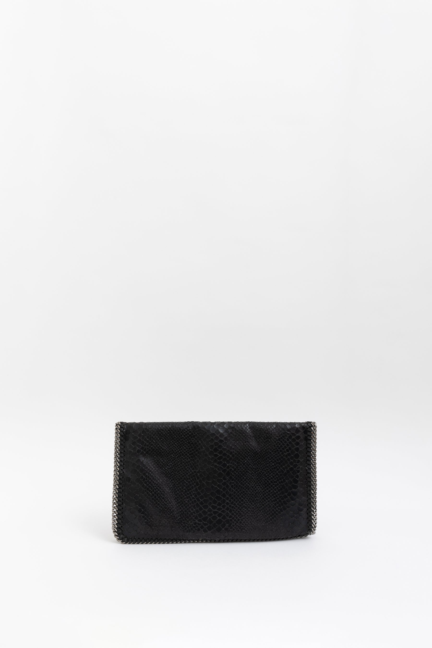 Falabella Python Embossed Clutch