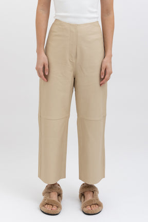 Panelled Leather Pant