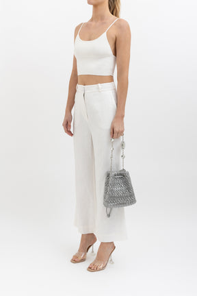 Linen Cropped Pant