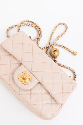 Pearl Crush Mini Flap Bag